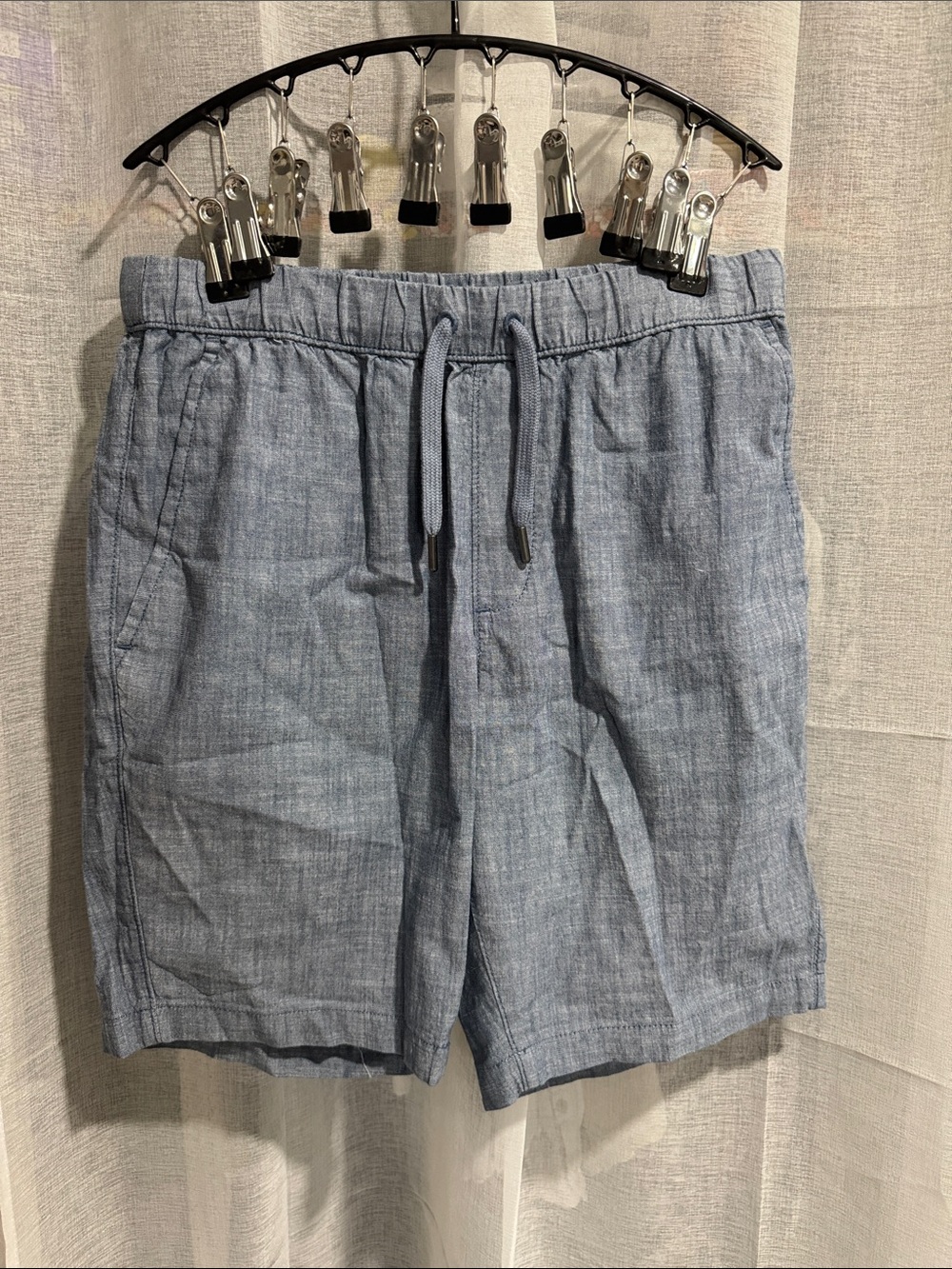 Sonoma Light Blue Drawstring Linen-Blend Men’s Shorts